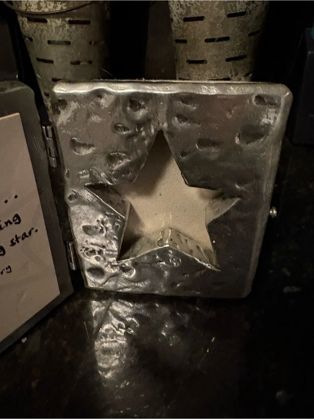 Silver Star Hinged Decorative Photo Frame